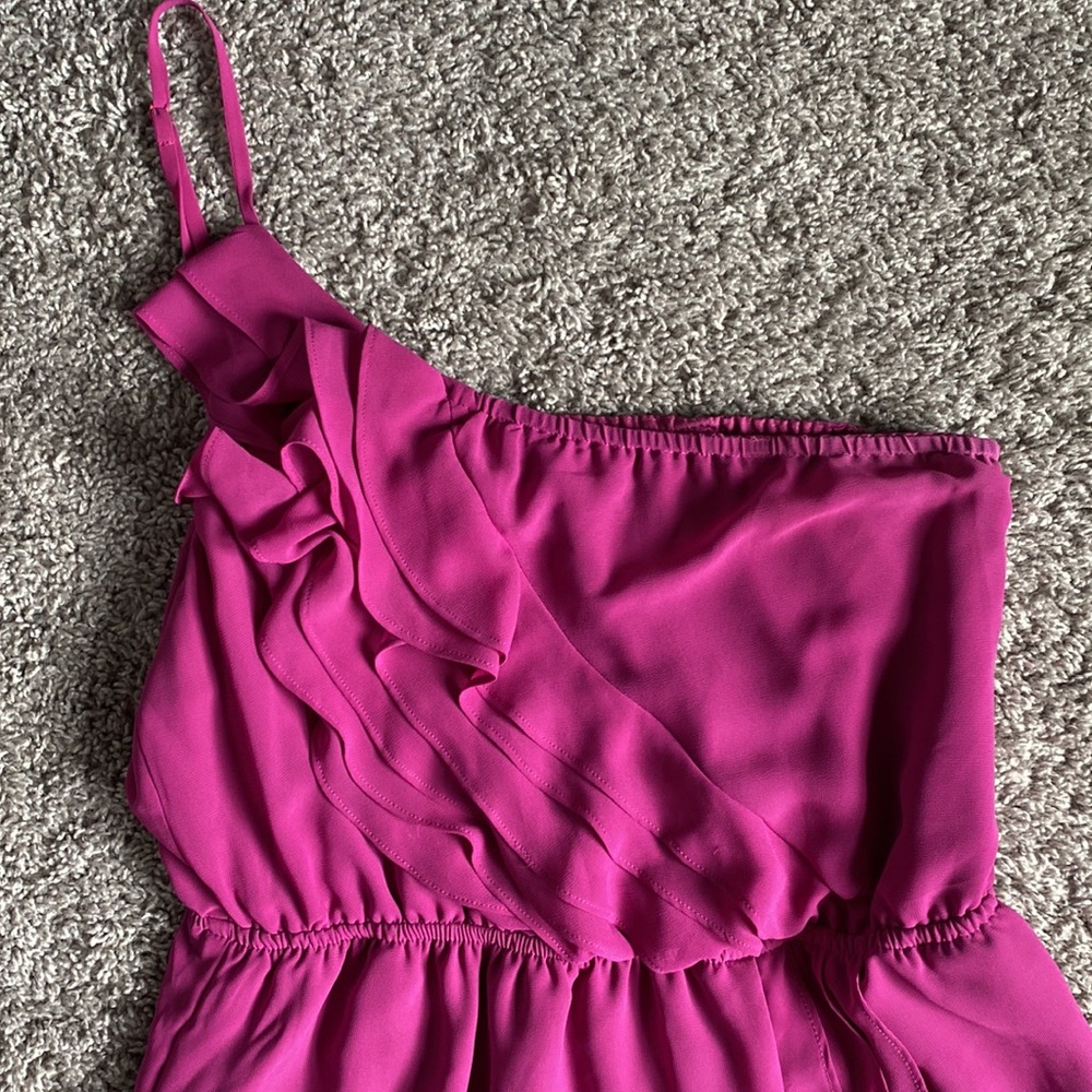 BCBGeneration One-Shoulder Ruffle Dress - Picture 3 of 9